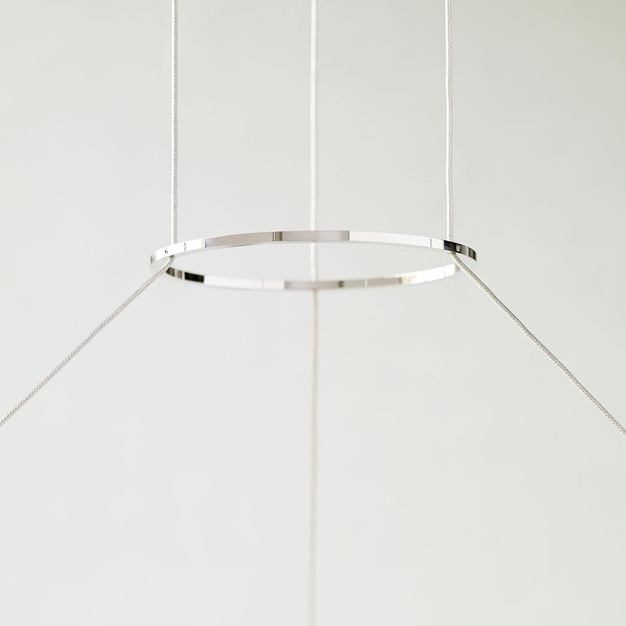 Visual Comfort & Co. Modern Collection Orbet Chandelier, Integrated LED, Nickel, 42.4"W (700OBT42N-LED927 70PGALF)