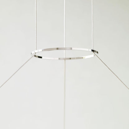 Visual Comfort & Co. Modern Collection Orbet Chandelier, Integrated LED, Nickel, 42.4"W (700OBT42N-LED927 70PGALF)