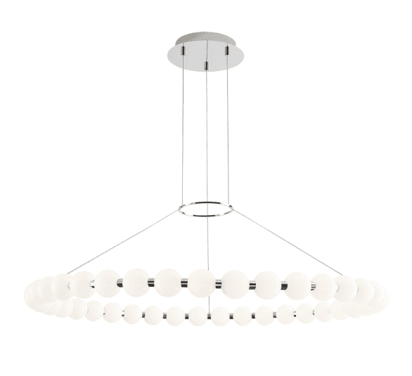 Visual Comfort Modern Orbet Chandelier Nickel