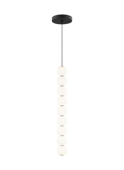 Visual Comfort & Co. Modern Collection Orbet Pendant, 9-Light, LED, Black, 24.2"H (700TDOBT9B-LED927 70PGALK)