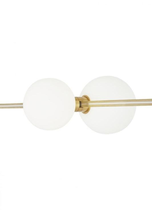 Visual Comfort Modern Orbs Head MonoRail Aged Brass