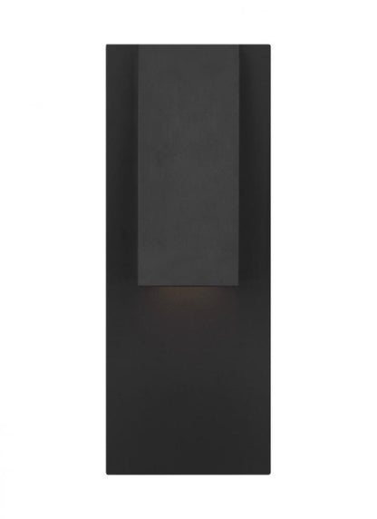 Visual Comfort & Co. Modern Collection Peak Outdoor Wall Sconce, 1-Light, LED, Black, 13"H (700WSPEAKB-LEDWD 70PKH50)