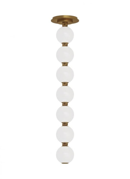 Visual Comfort Modern Perle Pendant Natural Brass