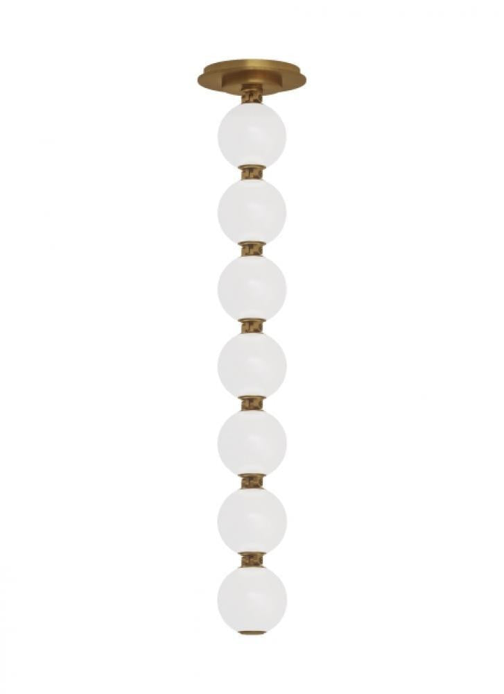 Visual Comfort Modern Perle Pendant Natural Brass