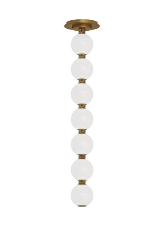 Visual Comfort Modern Perle Pendant Natural Brass
