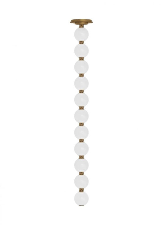 Visual Comfort Modern Perle Pendant Natural Brass