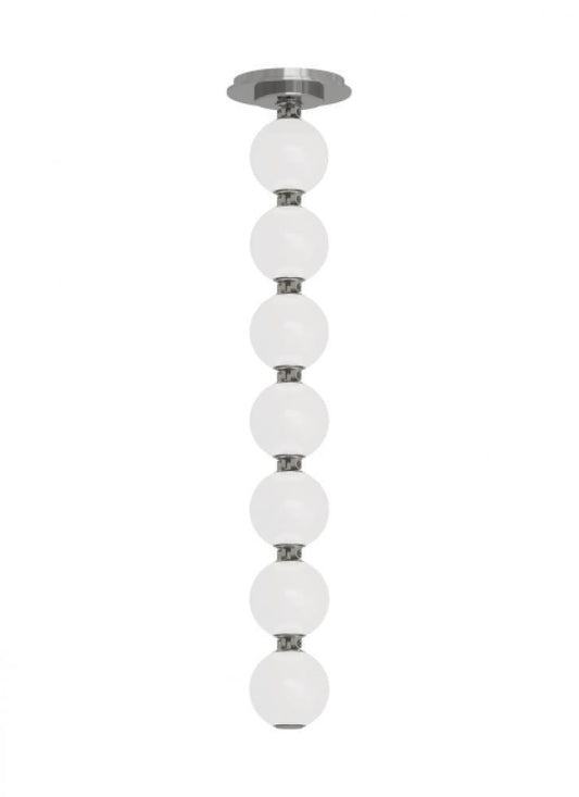Visual Comfort Modern Perle Pendant Polished Nickel