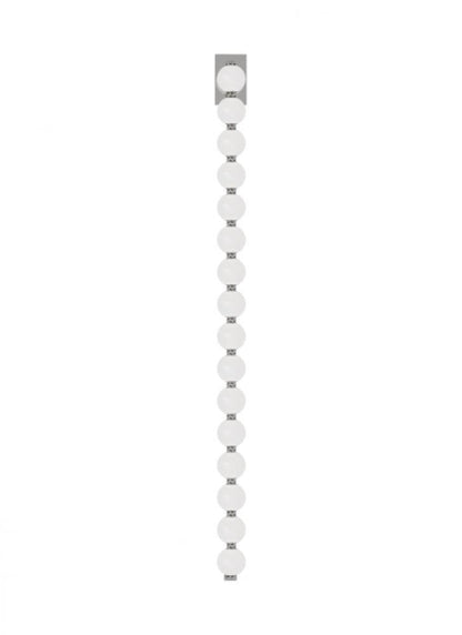 Visual Comfort & Co. Modern Collection Perle Sconce, 1-Light, LED, Polished Nickel, 53"H (SLWS23227N 70PKJ3T)