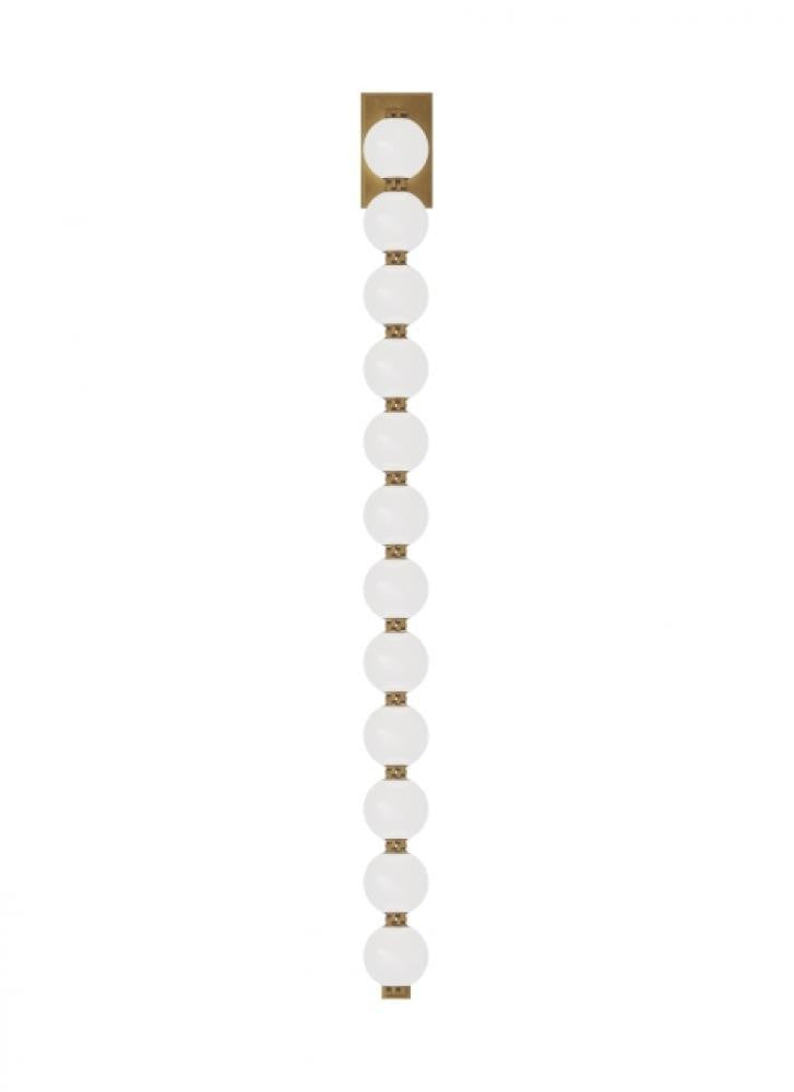 Visual Comfort & Co. Modern Collection Perle Wall Sconce, LED, Natural Brass, 40.3"H (SLWS23027NB 70PKH76)