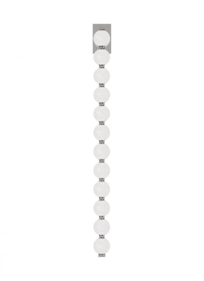 Visual Comfort & Co. Modern Collection Perle Wall Sconce, LED, Polished Nickel, 40.3"H (SLWS23027N 70PKH75)