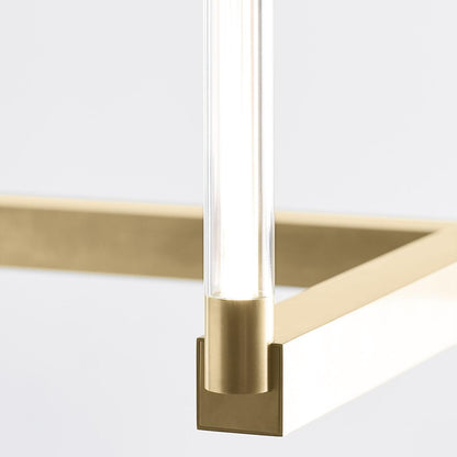 Visual Comfort & Co. Modern Collection Phobos Large Chandelier, 4-Light, LED, Natural Brass, 36"W (700PHB36NB-LED927 70PGDKY)