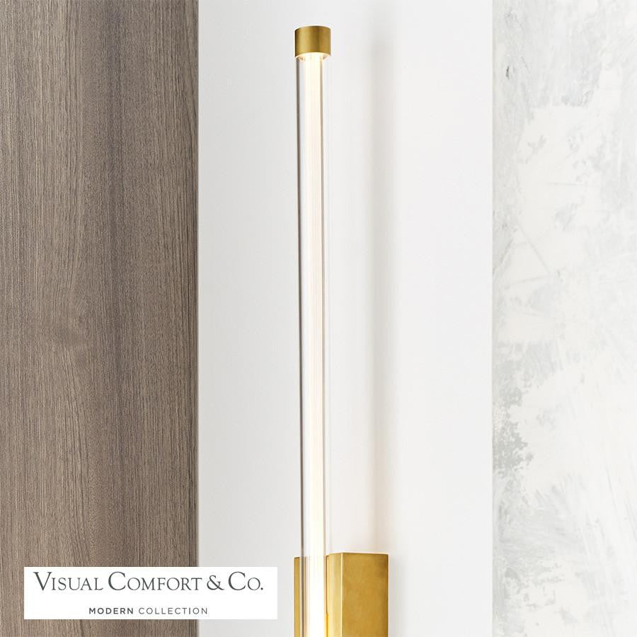 Visual Comfort Modern Phobos Wall Sconce Polished Nickel