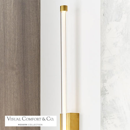 Visual Comfort Modern Phobos Wall Sconce Polished Nickel