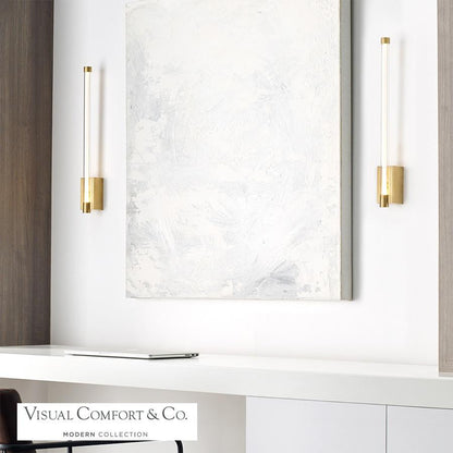 Visual Comfort Modern Phobos LED Wall Sconce 277V Dark Bronze