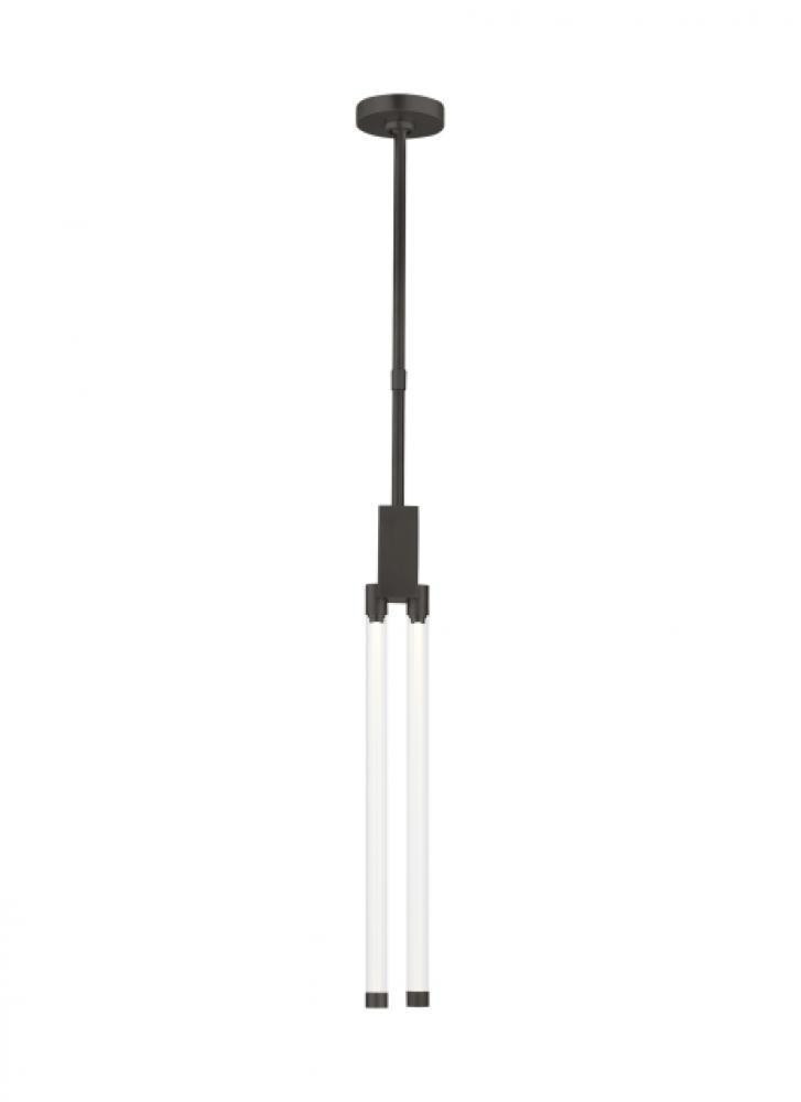Visual Comfort & Co. Modern Collection Phobos Small Pendant, 1-Light, LED, Dark Bronze, 24"H (700TDPHB224BZ-LED927 70PKD91)