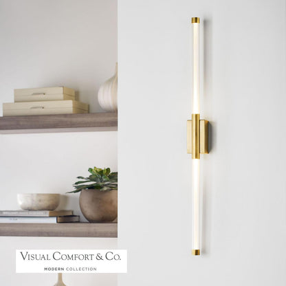 Visual Comfort Modern Phobos Wall Sconce Dark Bronze