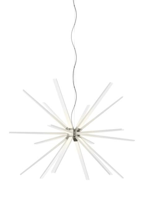 Visual Comfort Modern Photon Chandelier Satin Nickel