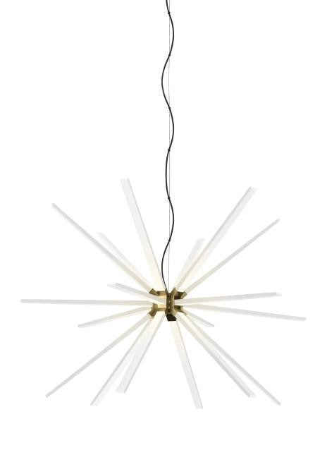 Visual Comfort Modern Photon Chandelier Satin Nickel