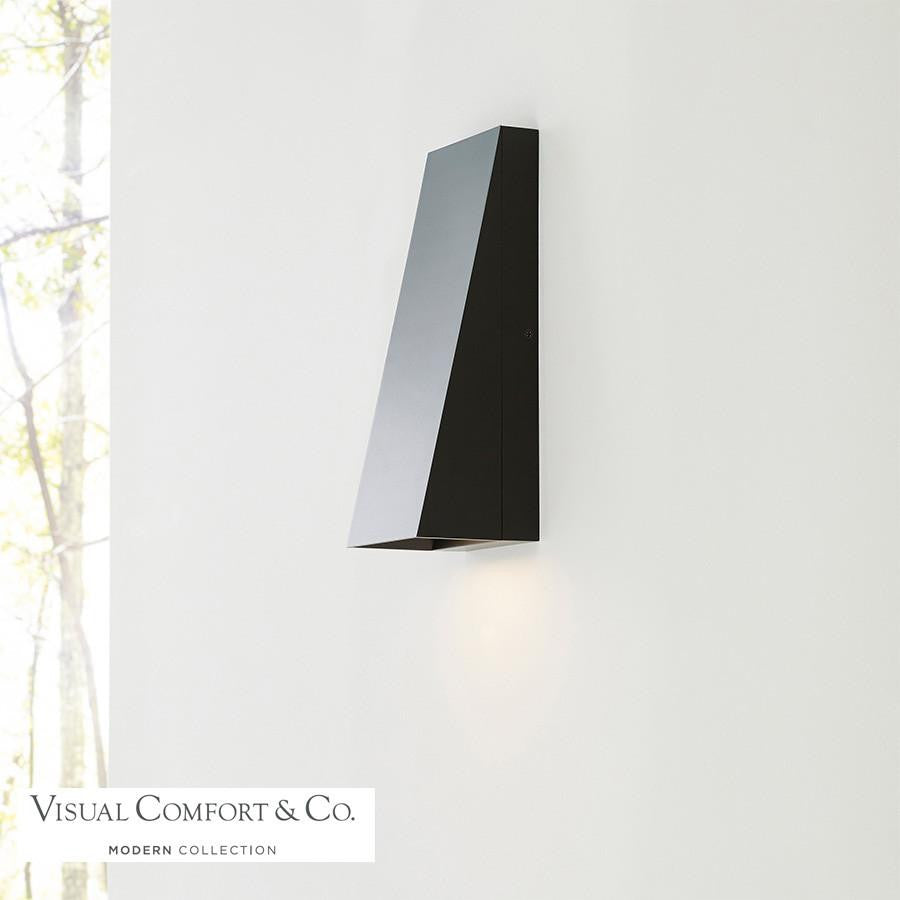 Visual Comfort Modern Pitch Outdoor Wall Mount Bronze