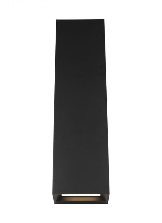 Visual Comfort Modern Pitch Outdoor Wall Mount Black