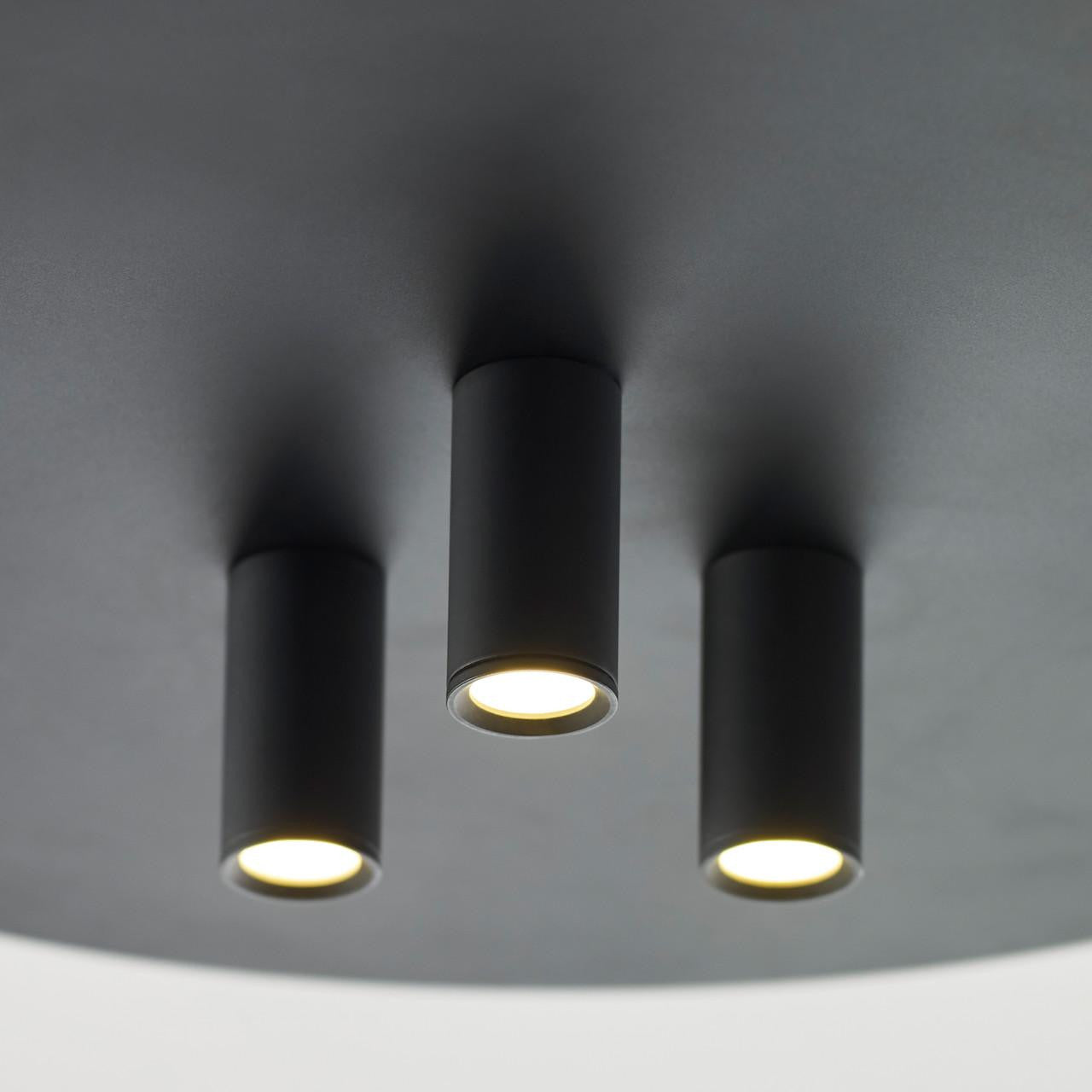 Visual Comfort Modern Ponte LED Flush Mount 277V Black
