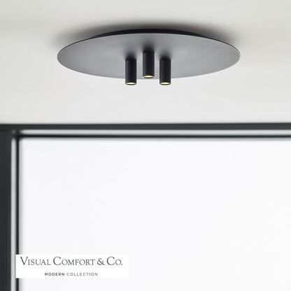 Visual Comfort Modern Ponte Flush Mount Brass