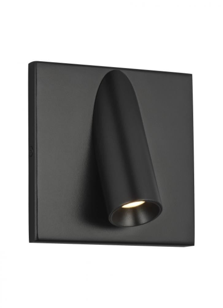 Visual Comfort Modern Ponte Outdoor Wall Sconce Black