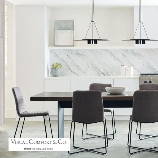 Visual Comfort Modern Ponte LED Pendant 277V Black