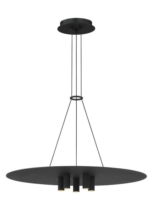 Visual Comfort Modern Ponte Pendant Black