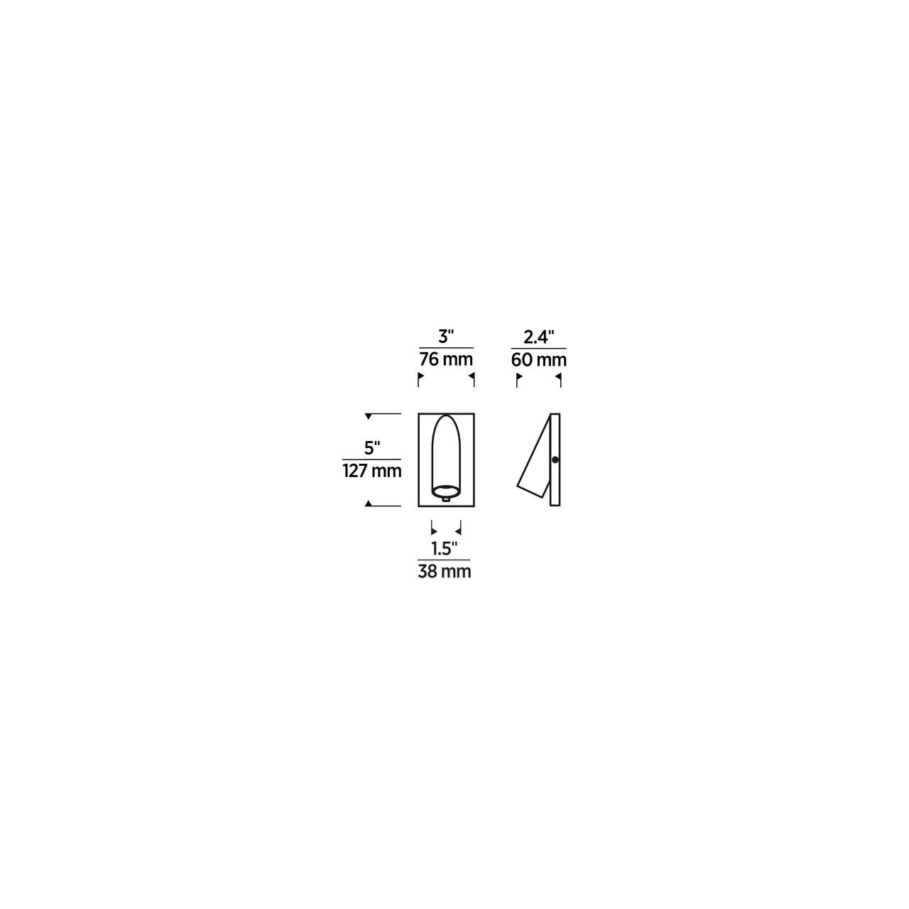 Visual Comfort Modern Ponte Wall Sconce Polished Nickel