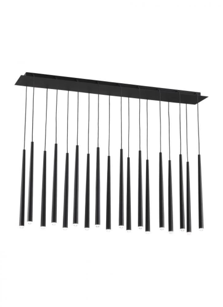 Visual Comfort Modern Pylon Ceiling Chandelier Natural Brass