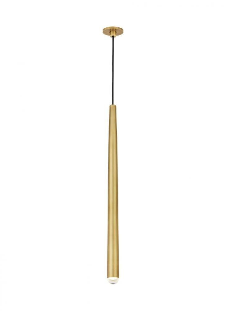 Visual Comfort Modern Pylon Ceiling Pendant Natural Brass