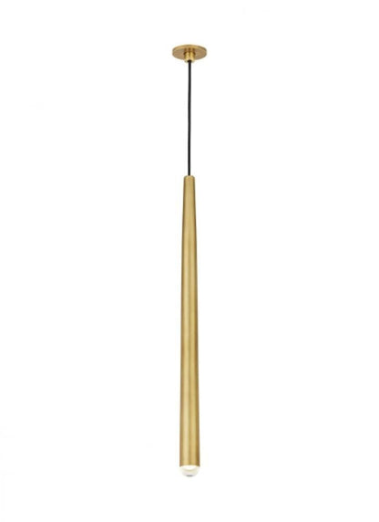 Visual Comfort Modern Pylon Ceiling Pendant Natural Brass