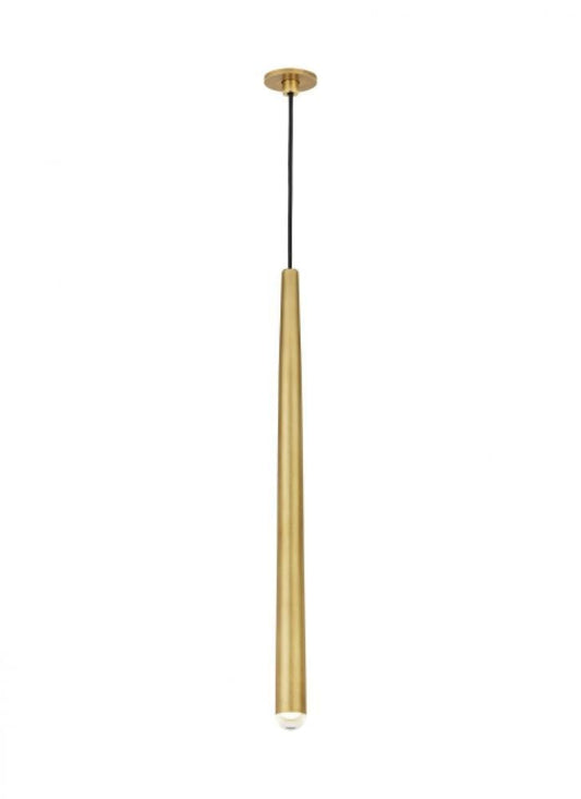 Visual Comfort Modern Pylon Ceiling Pendant Natural Brass
