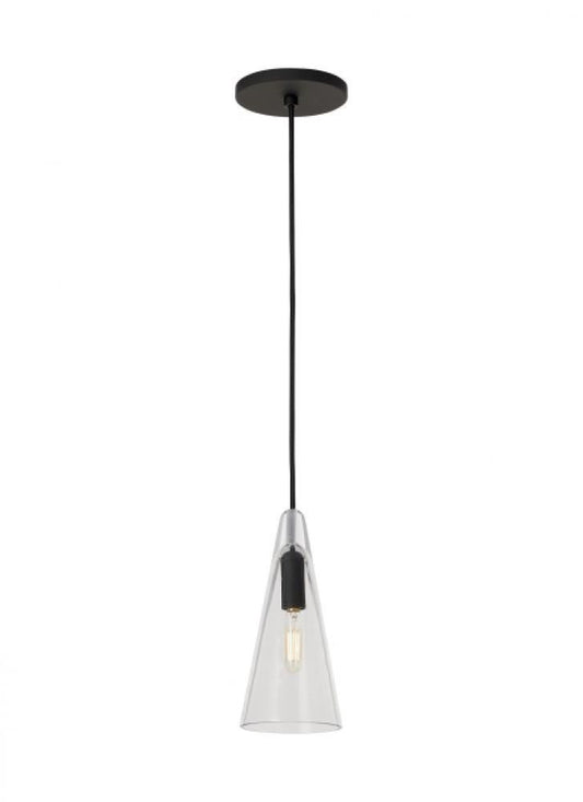 Visual Comfort Modern Selina Small Accent Pendant Nightshade Black