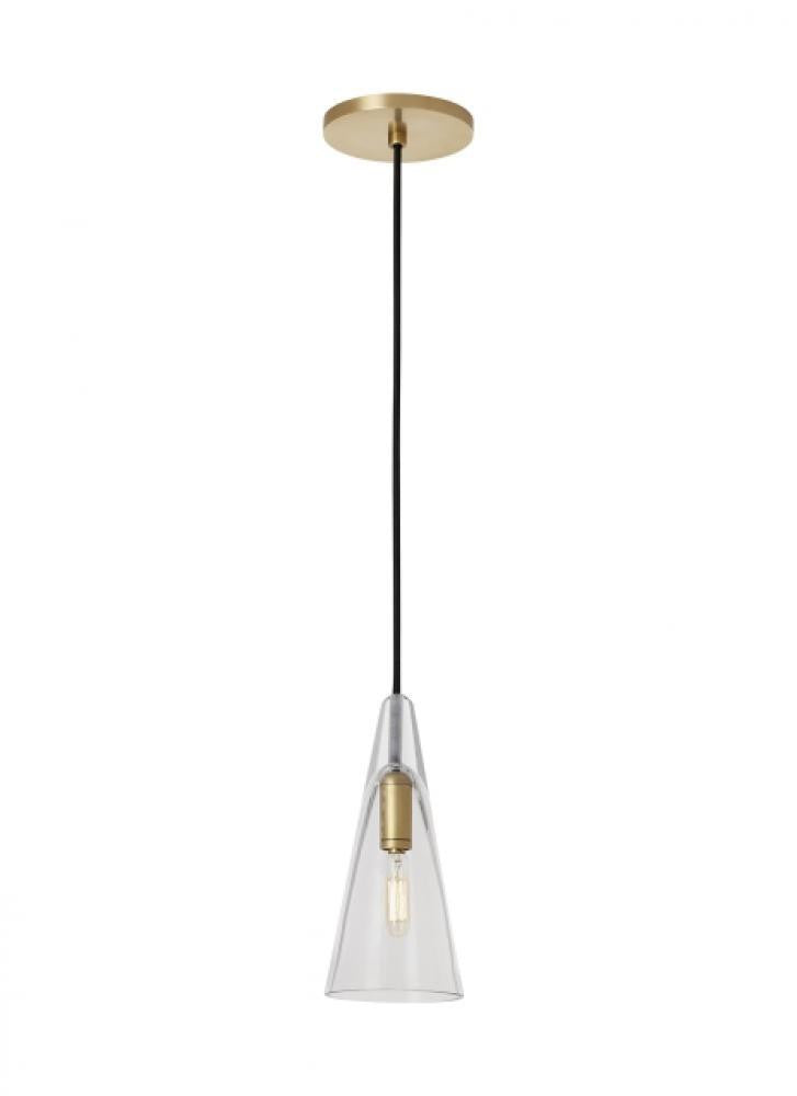 Visual Comfort Modern Selina Small Accent Pendant Natural Brass