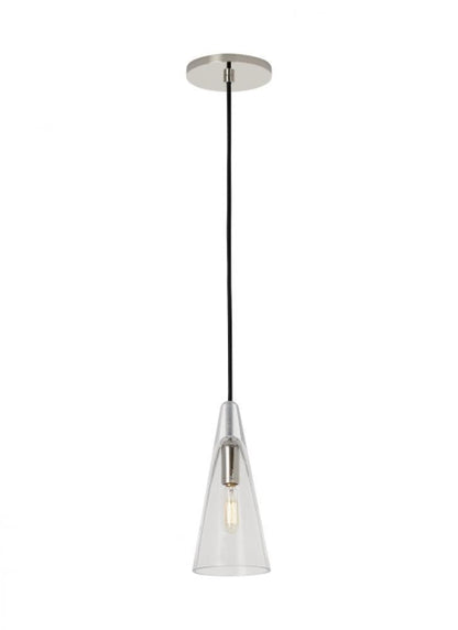 Visual Comfort Modern Selina Small Accent Pendant Polished Nickel