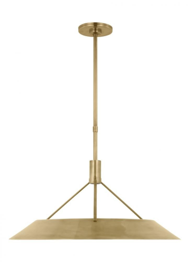 Visual Comfort Modern Sospeso X-Large Pendant Natural Brass