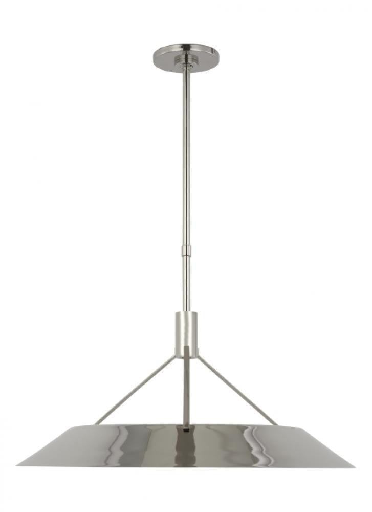 Visual Comfort Modern Sospeso X-Large Pendant Polished Nickel