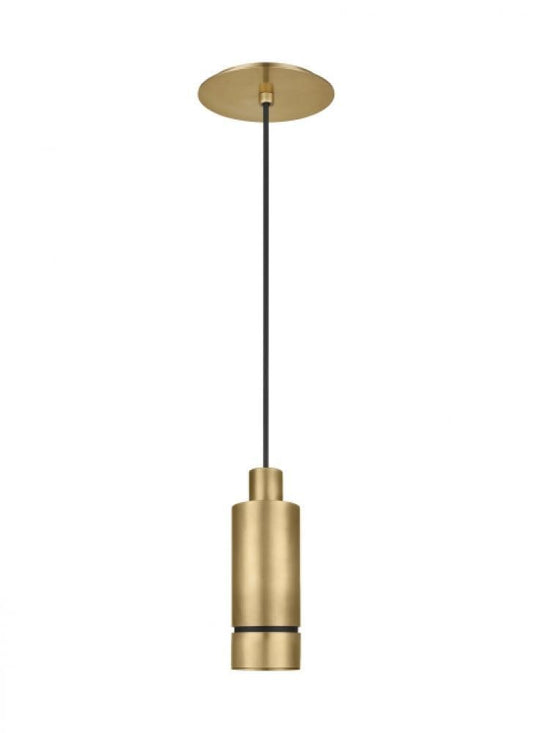 Visual Comfort Modern Sottile Small Pendant Natural Brass