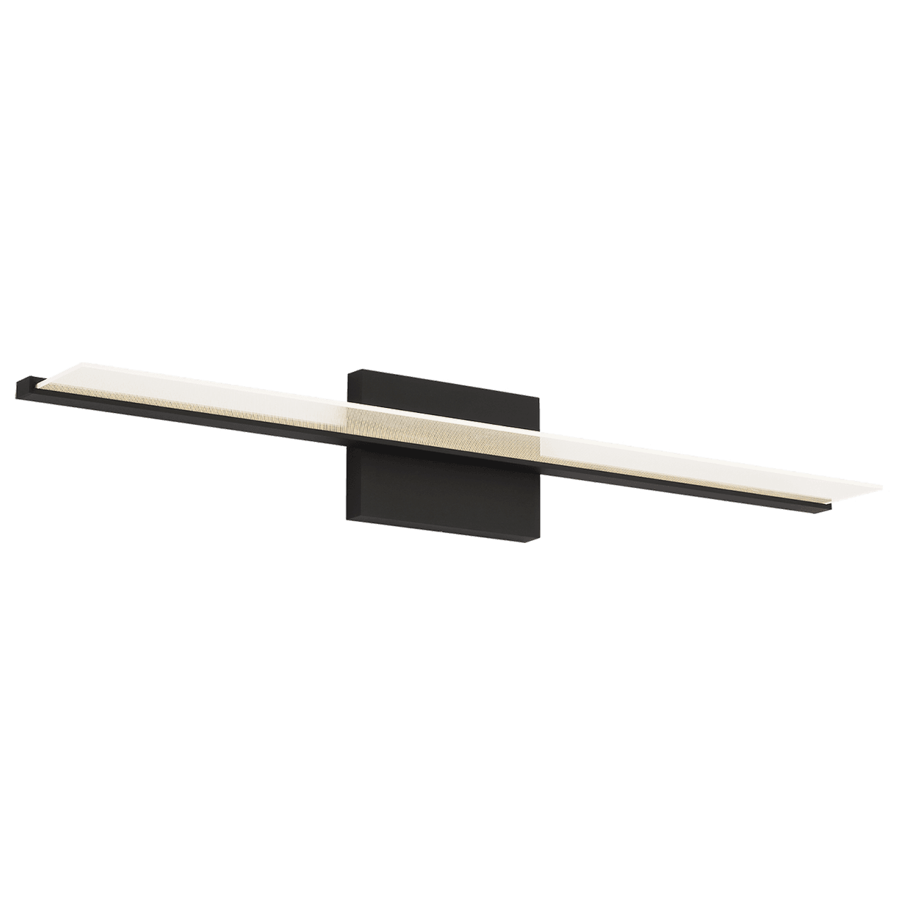 Visual Comfort & Co. Modern Collection Span Bath Sconce, Integrated LED, Black, 35.3"L (700BCSPANB3B-LED930-277 70PGAMR)