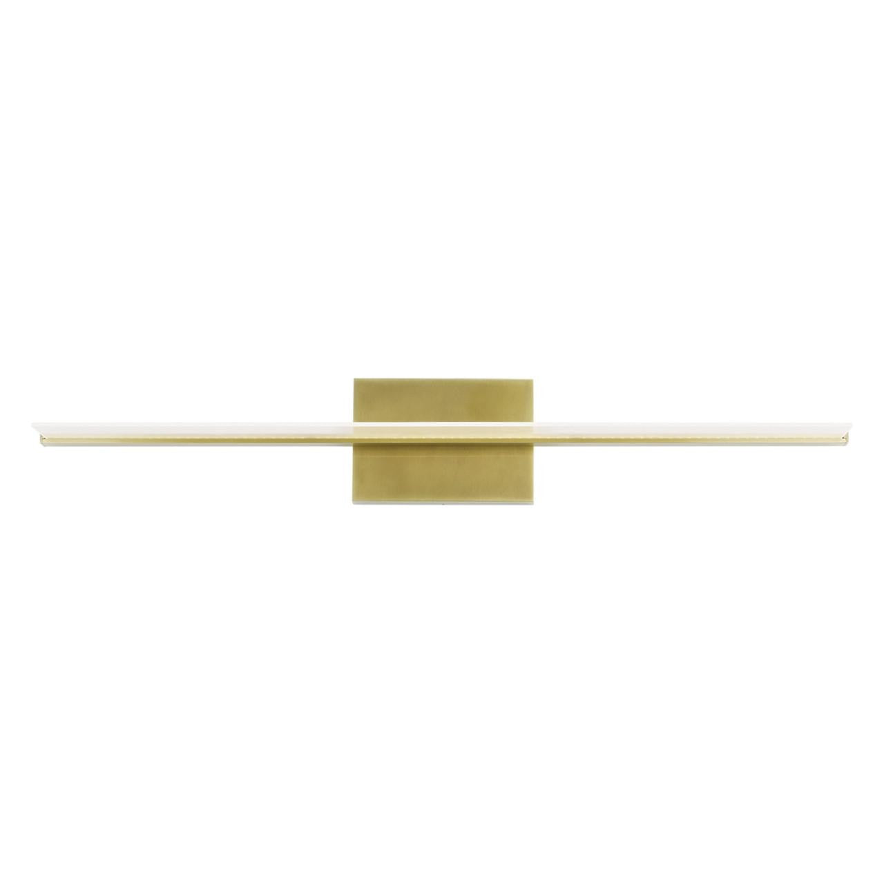 Visual Comfort & Co. Modern Collection Span Bath Sconce, Integrated LED, Brass, 35.3"L (700BCSPANB3BR-LED930-277 70PGAMU)