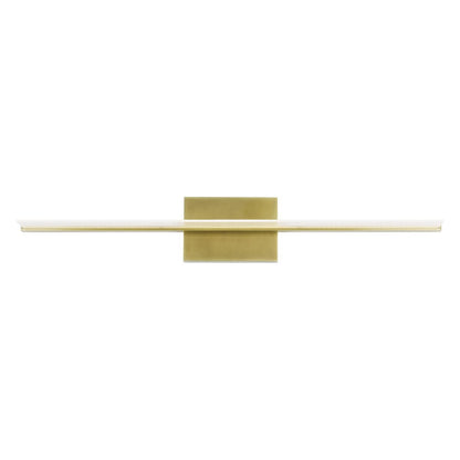 Visual Comfort & Co. Modern Collection Span Bath Sconce, Integrated LED, Brass, 35.3"L (700BCSPANB3BR-LED930-277 70PGAMU)