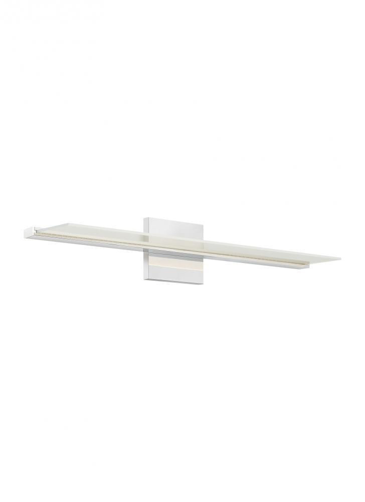 Visual Comfort Modern Span LED Bath Sconce 277V Black