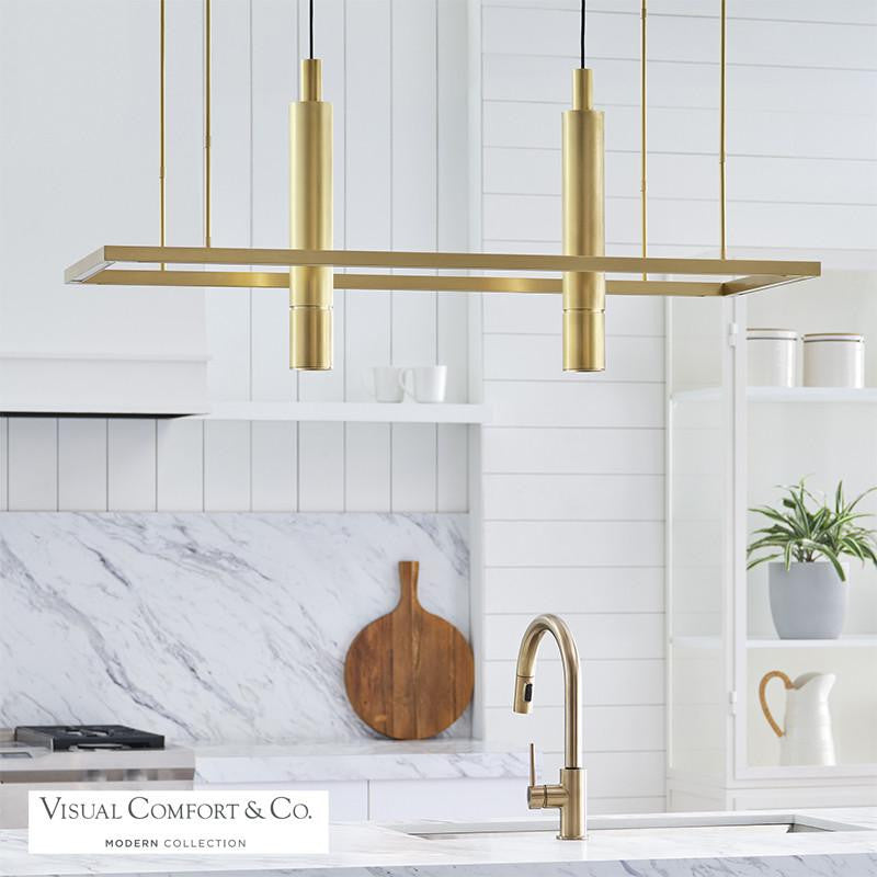 Visual Comfort & Co. Modern Collection Stagger Halo Linear Suspension