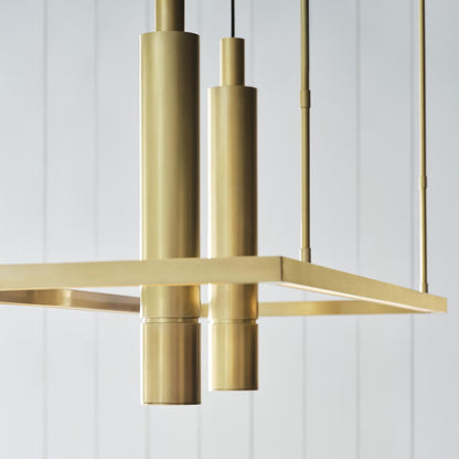 Visual Comfort & Co. Modern Collection Stagger Halo Linear Suspension