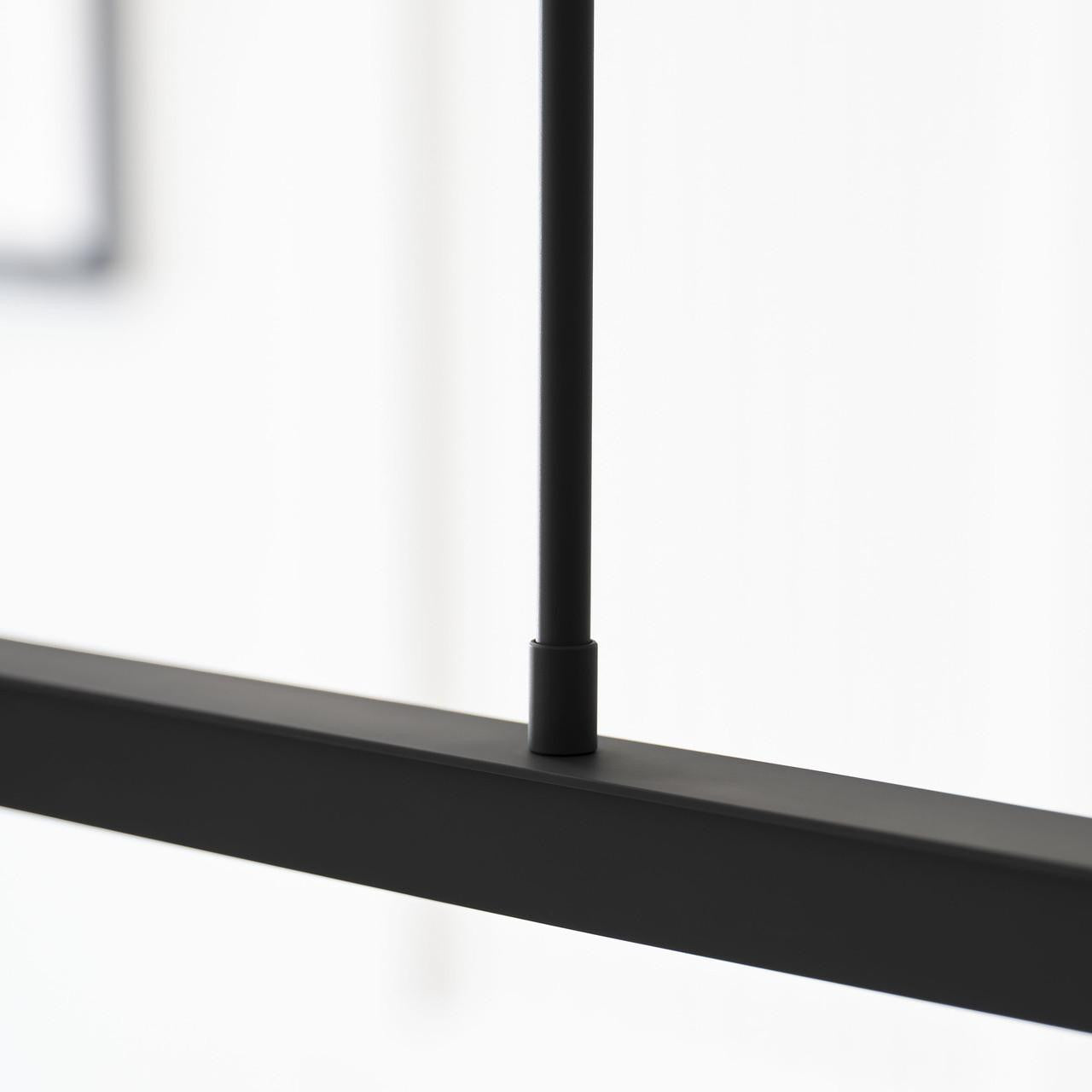 Visual Comfort & Co. Modern Collection Stagger Linear Suspension, 1-Light, LED, Nightshade Black, 47.4"L (700LSSTG48B-LED927 70PGEJF)