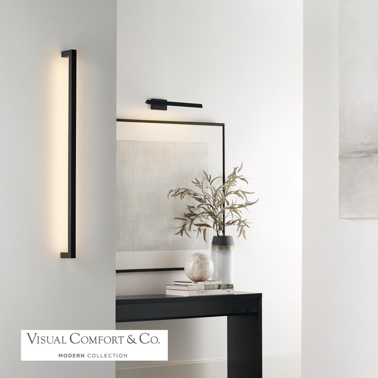 Visual Comfort Modern Stagger Medium Wall Sconce Natural Brass