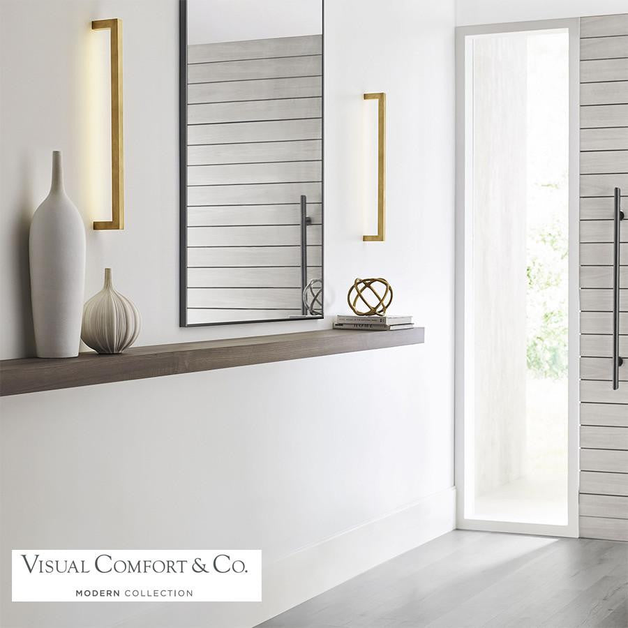 Visual Comfort Modern Stagger Small Wall Sconce Natural Brass