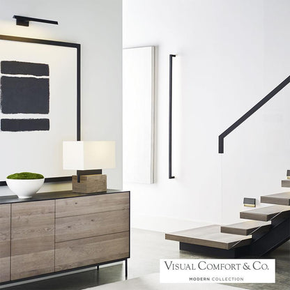 Visual Comfort Modern Stagger X-Large Wall Sconce Nightshade Black